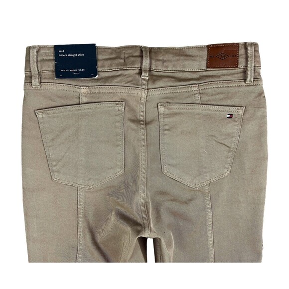 Tommy Hilfiger THFlex Tribeca Straight Ankle Jeans  Size 6  NWT  Tan Tie-Dye - Picture 6 of 14
